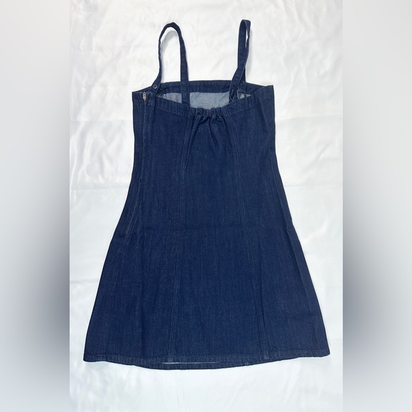 NWT Madewell Denim Strapless Mini Dress - Maytown Wash - 4 - Picture 9 of 13